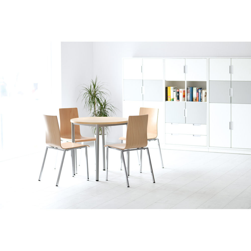 Quadro - regál XL s predelom a 3 policami, biela 