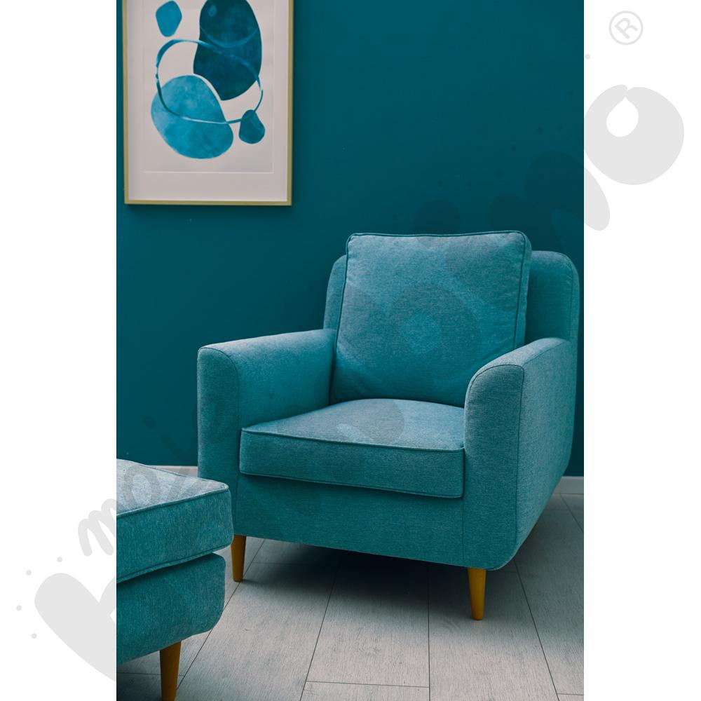 Fotel Yoko turkusowy