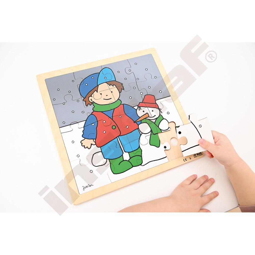 Puzzle roční období - zima