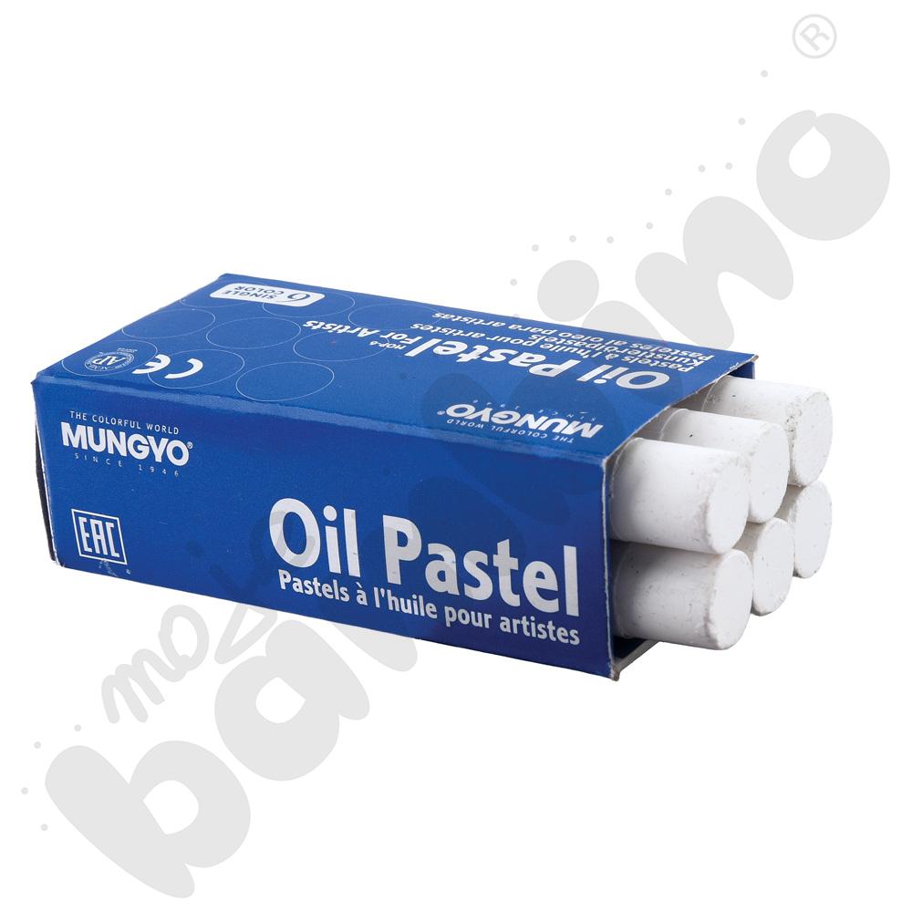 Pastele olejne 6 szt. białe