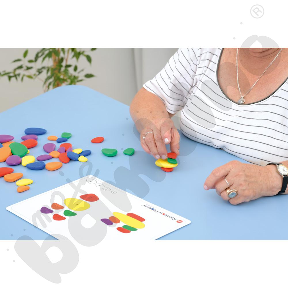 Tęczowe kamyczki do zabaw kreatywnych