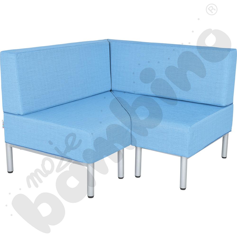 Fotel rogowy Inflamea 1 - jasnoniebieski