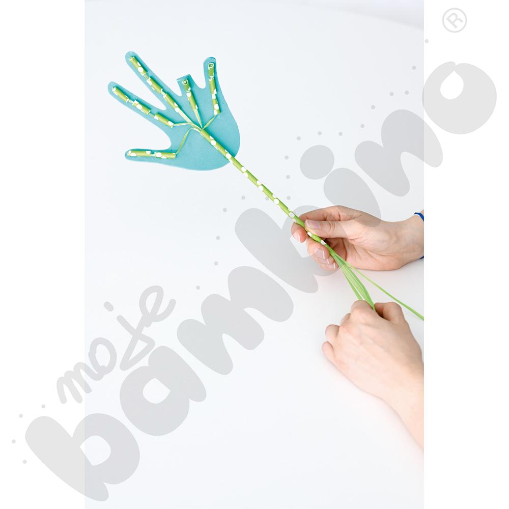 Słomki papierowe - w groszki, 24 szt.