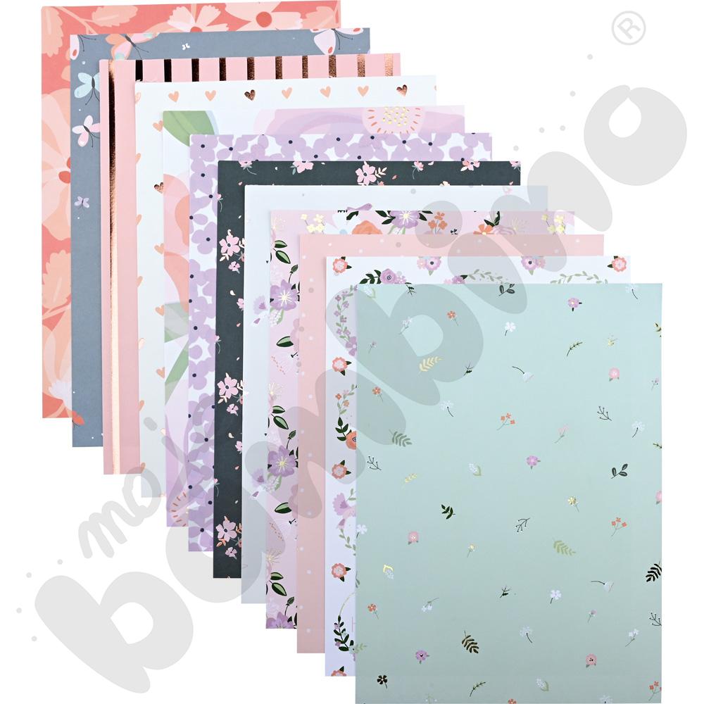 Papier z motywem kwiatowym