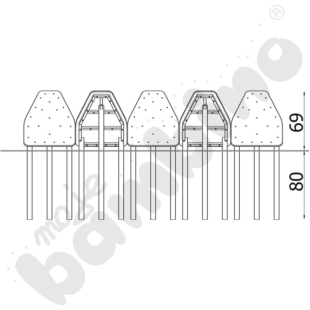 NinjaWorkout Master - Pochyłe platformy