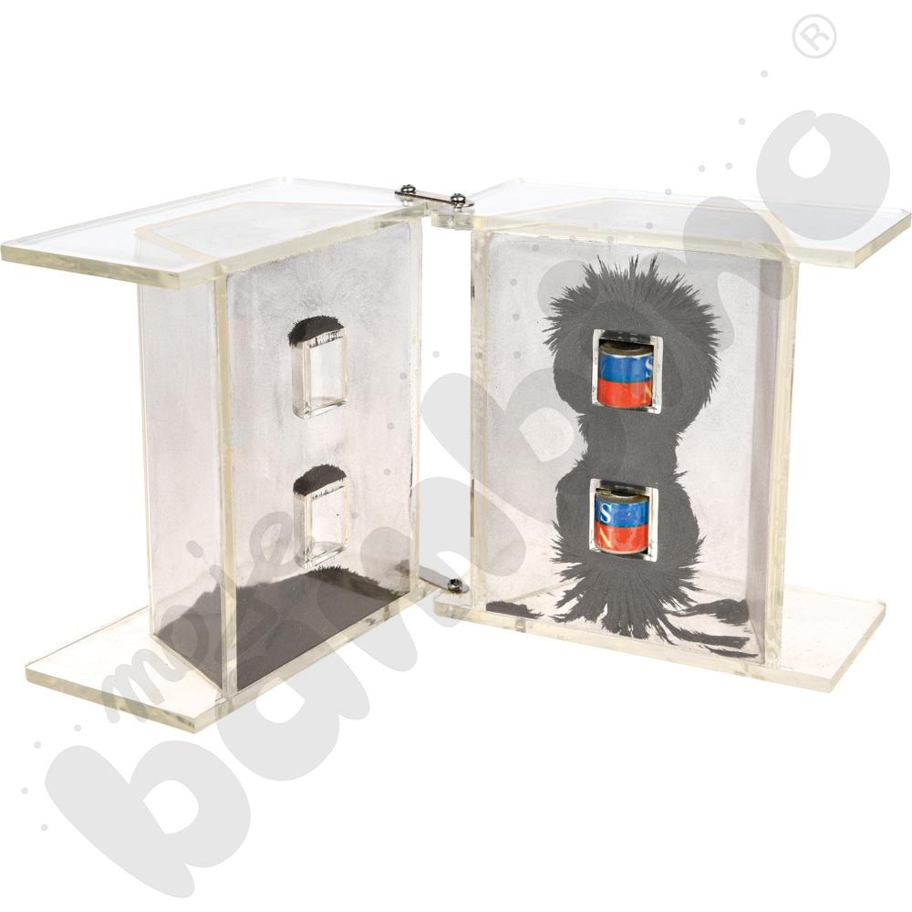 Przyrząd do demonstracji pola magnetycznego - magnesy sztabkowe