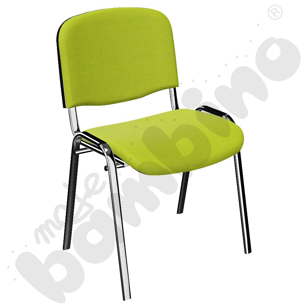 Krzesło konferencyjne ISO Chrom - zielony melanż