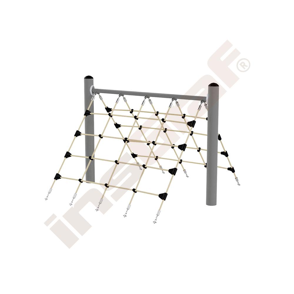 Kletternetz Zelt, beige-schwarz