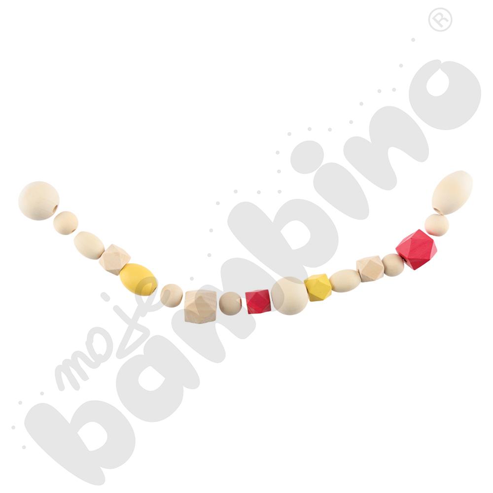 Koraliki drewniane do nawlekania