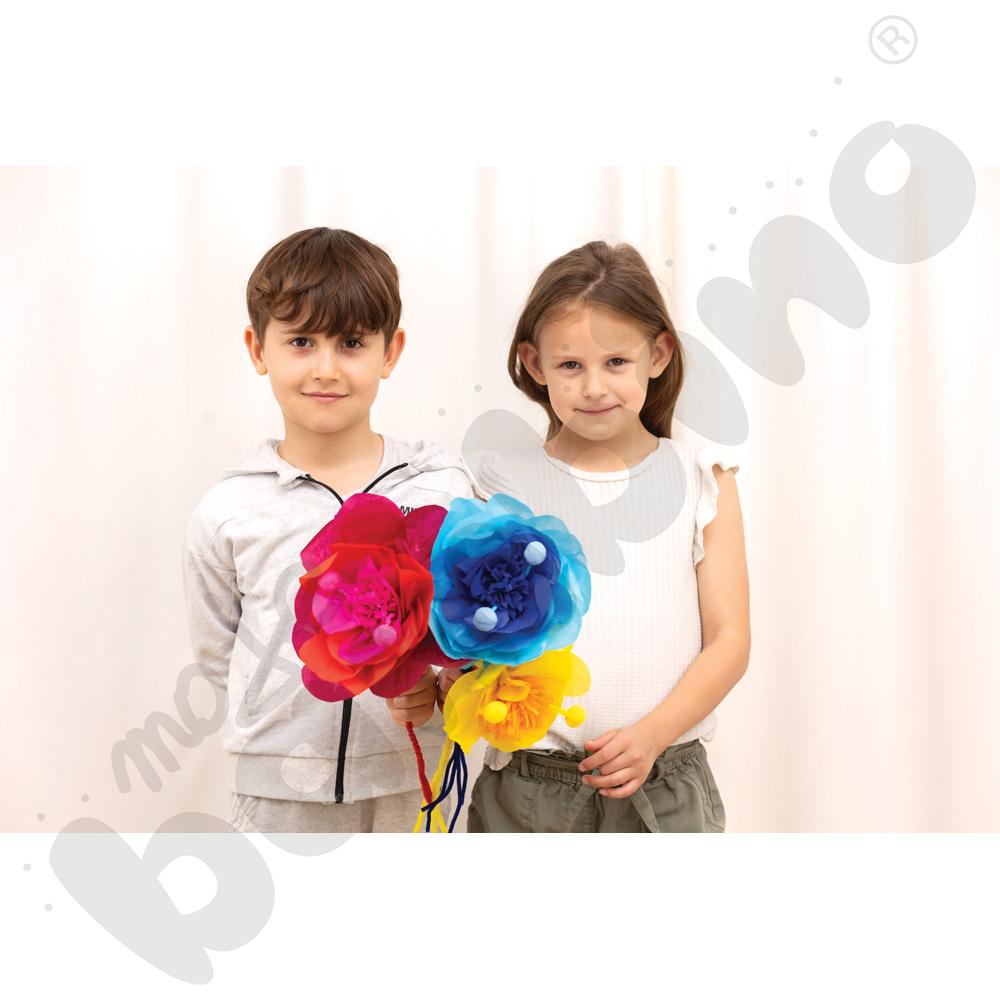 Bibuła 50 x 70 cm tonacja niebieska