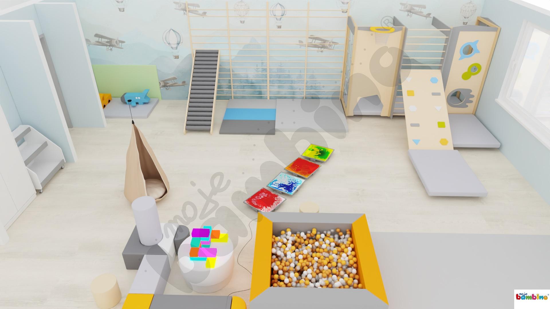 Sala gimnastyczna w przedszkolu