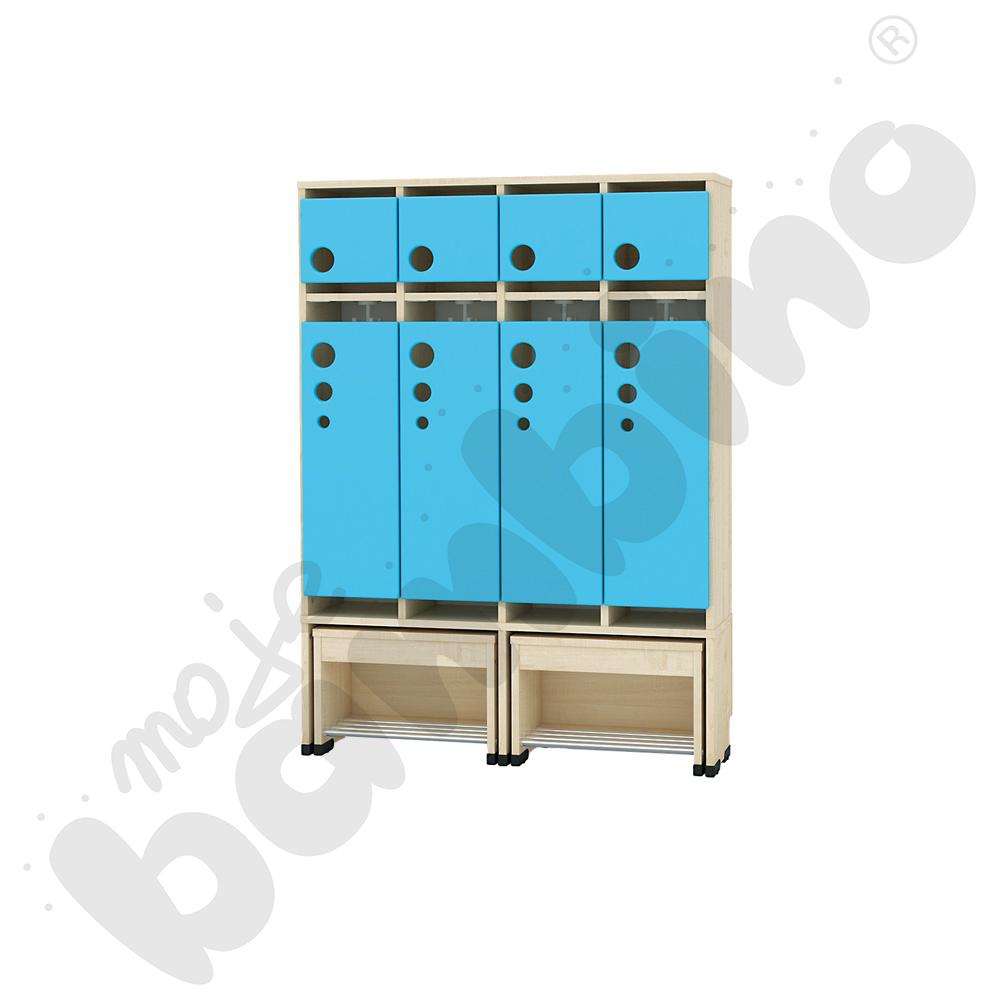 Szatnia Kropla z wysuwanym siedziskiem 4-os., wys. 31 cm 