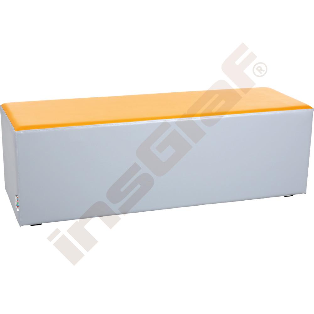 Garderobensitz, B 120, grau/gelb