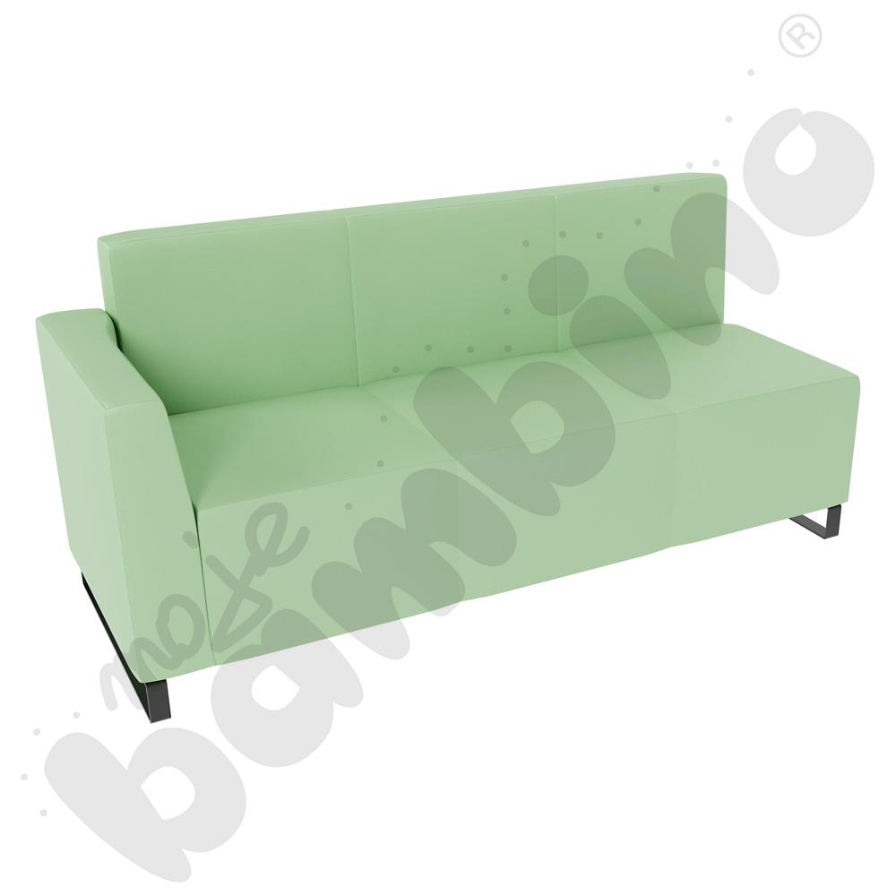 Sofa Universum 3-os. wys. 82 cm, bok niski lewy, tkanina MT15