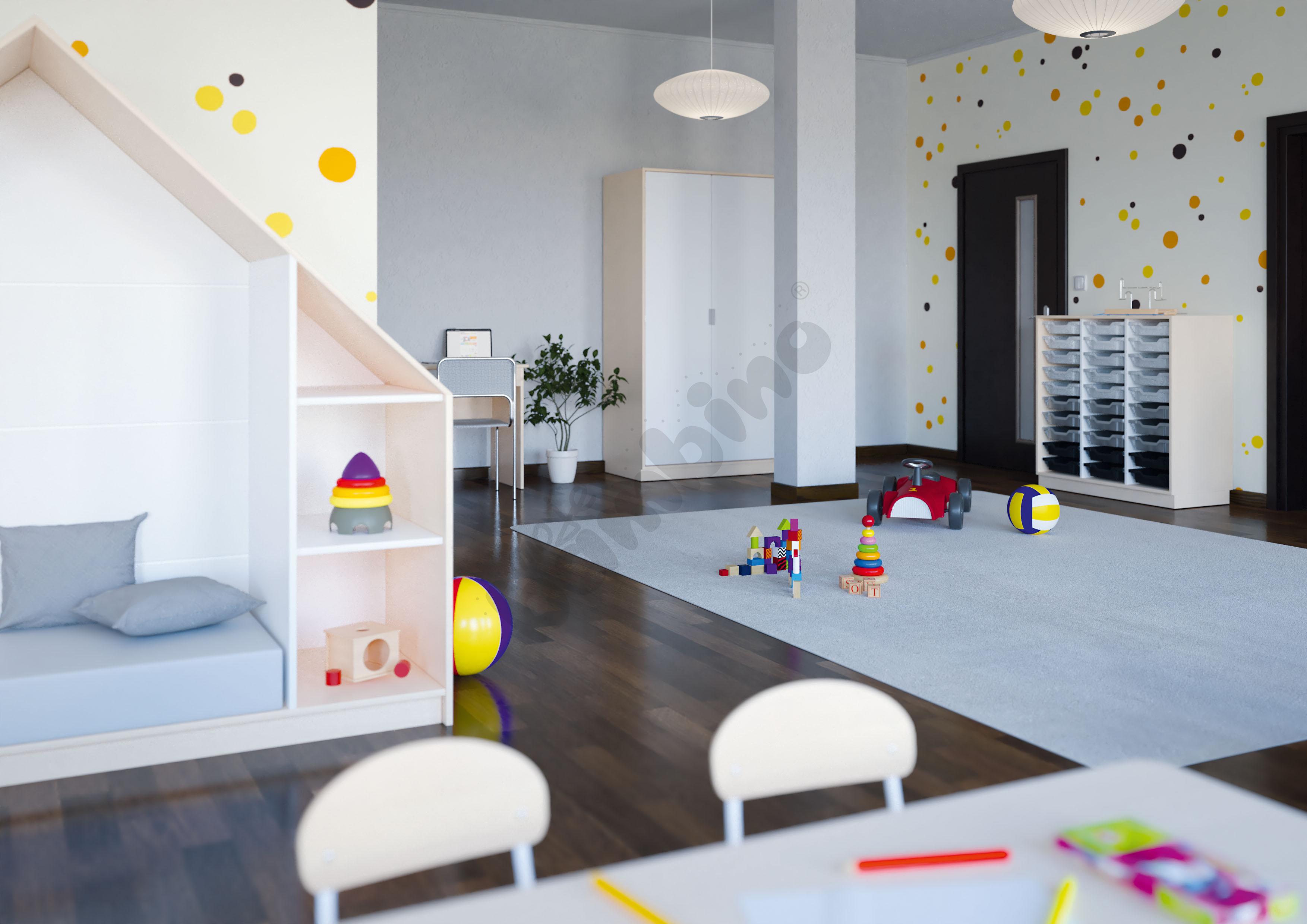 Sala przedszkolna z domkami Quadro dla 30 dzieci