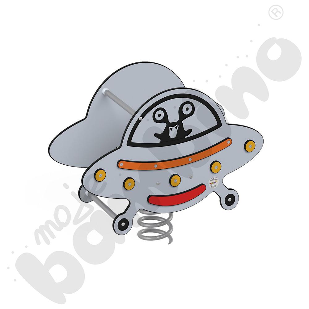   Universum - sprężynowiec UFO na podstawie betonowej  