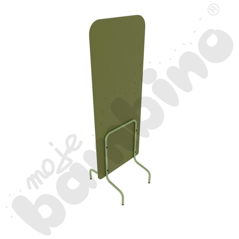Parawan Versa 60x170 cm z plastikowymi stopkami, stelaż oliwkowy, tkanina BD17