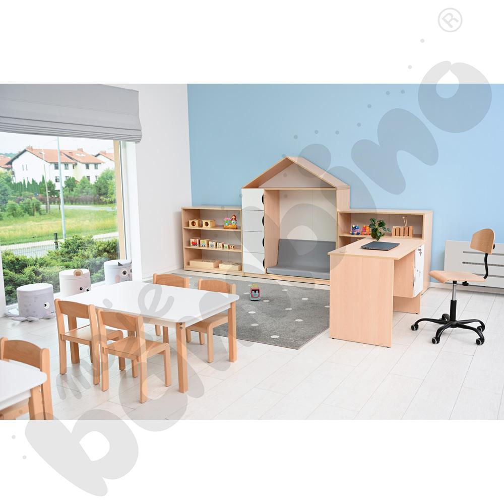 Biblioteczka-domek Feria, klon jasny