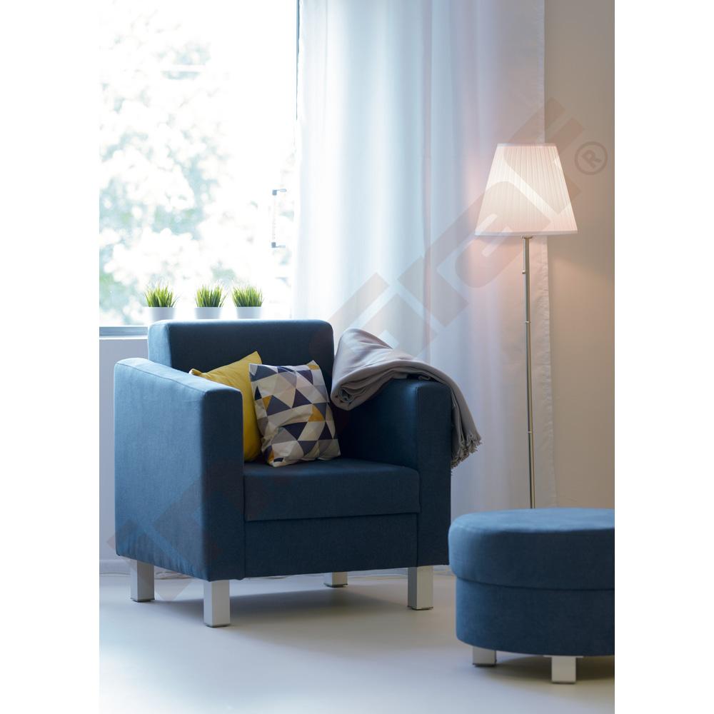Křeslo Relax modré - čtvercové nožky