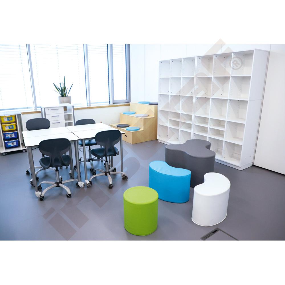 Quadro - Schrank L mit 2 Mittelwänden, B 116, weiß