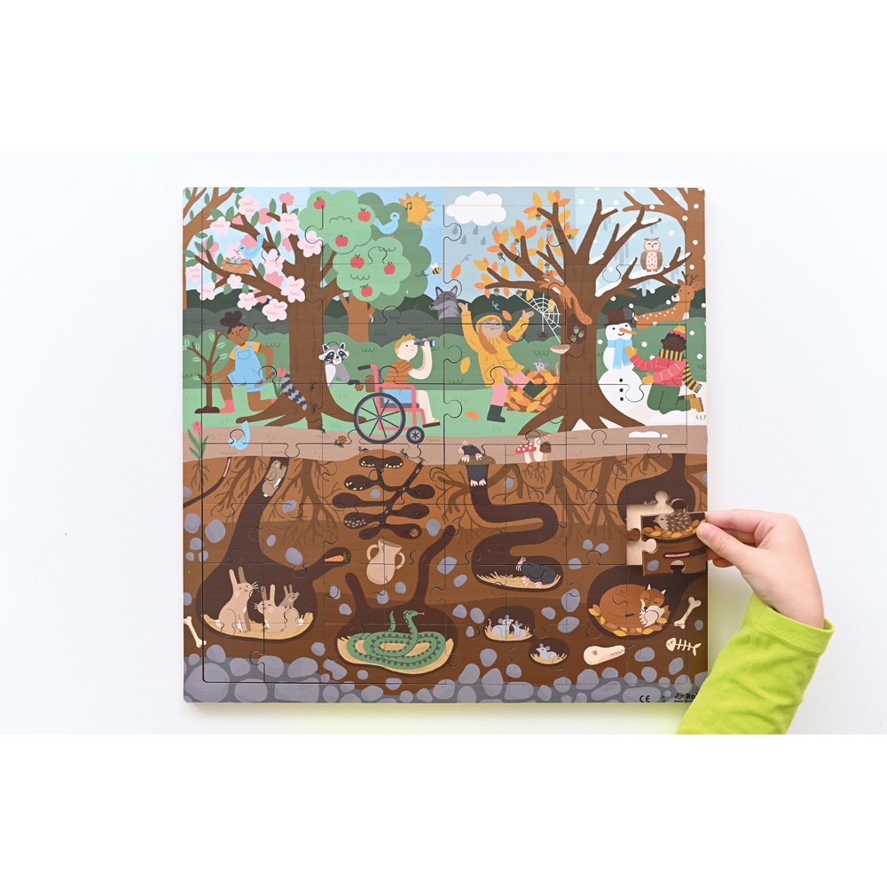 Puzzle Nad a pod zemou - les
