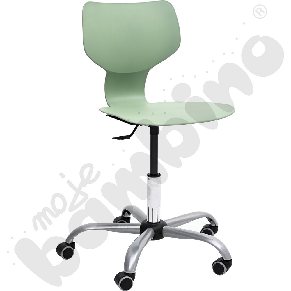 Krzesło Snake obrotowe z reg. wys. oliwkowe