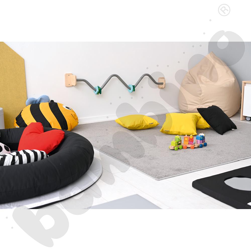 Drążek sensoryczny srebrny - zygzak