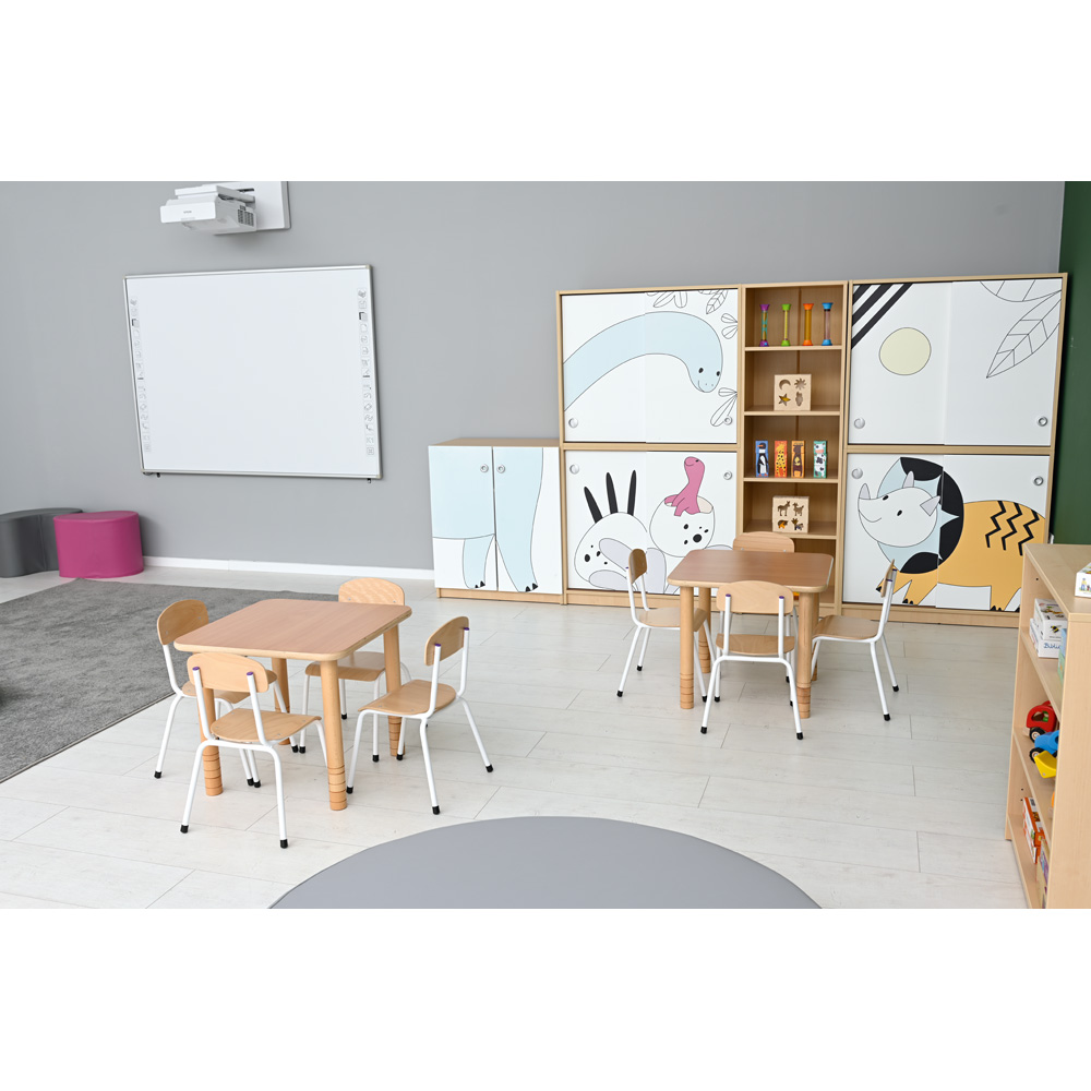 Stôl Flexi štvorcový 60 x 60 - buk