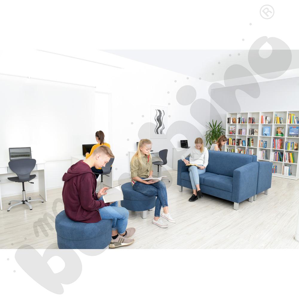 Krzesło Flexi obrotowe z reg.  wys. szare