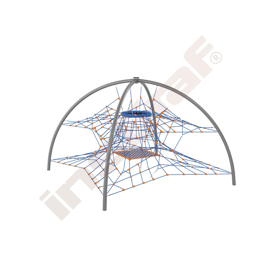Seilgerät Storchennest 2, blau-orange