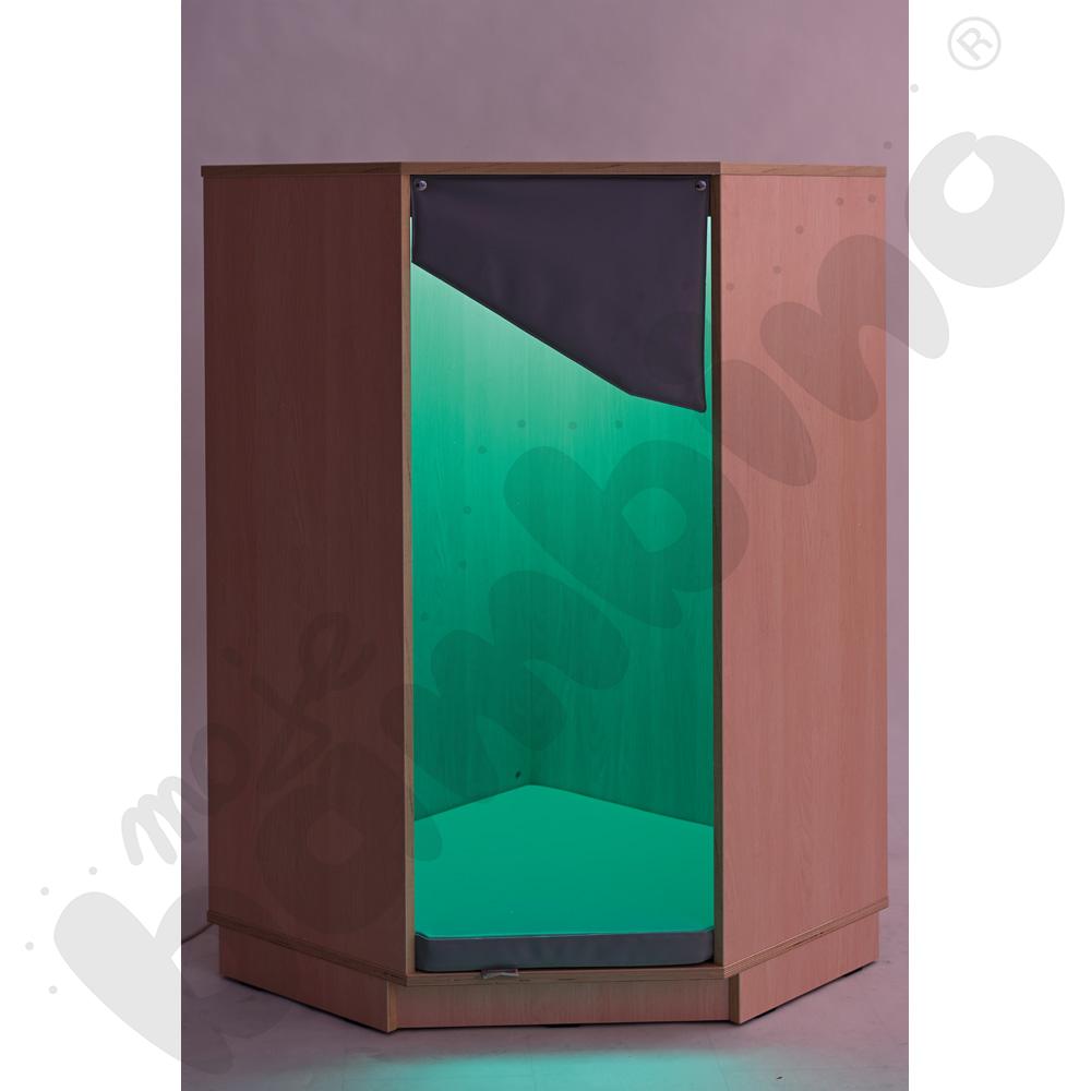 Quadro - kącik wypoczynkowy rogowy, klon jasnyowo-szary