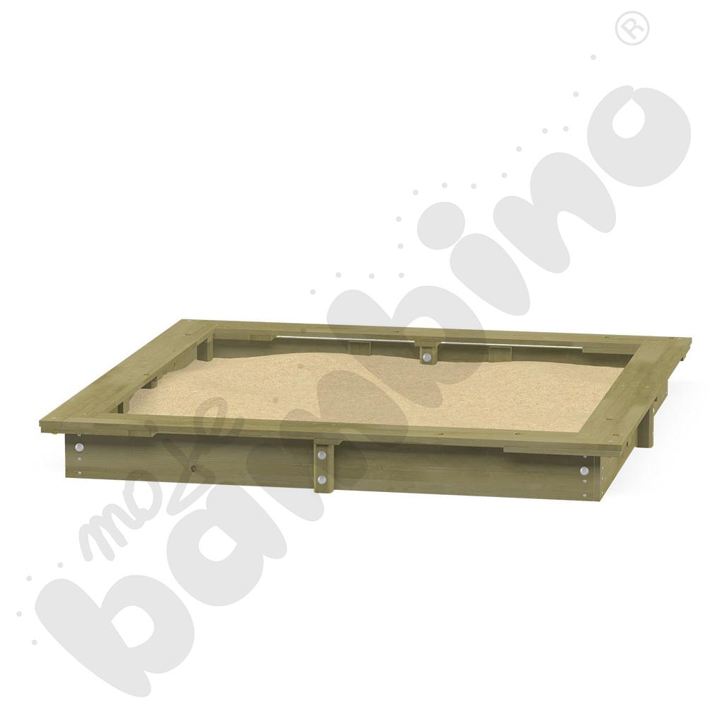 Piaskownica z desek 3 x 3