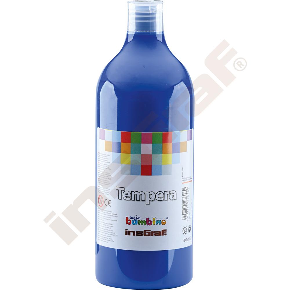 Temperová farba 500 ml - modrá