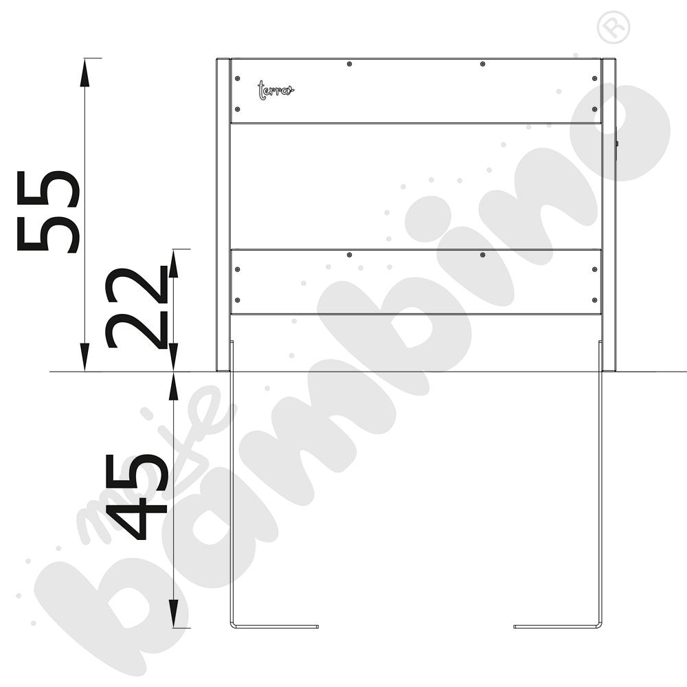 Stolik pomocniczy Terra, mały z kotwami