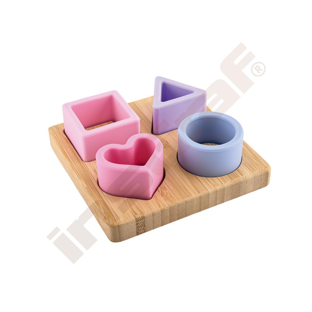 Silikónové puzzle pre batoľatá, mix farieb