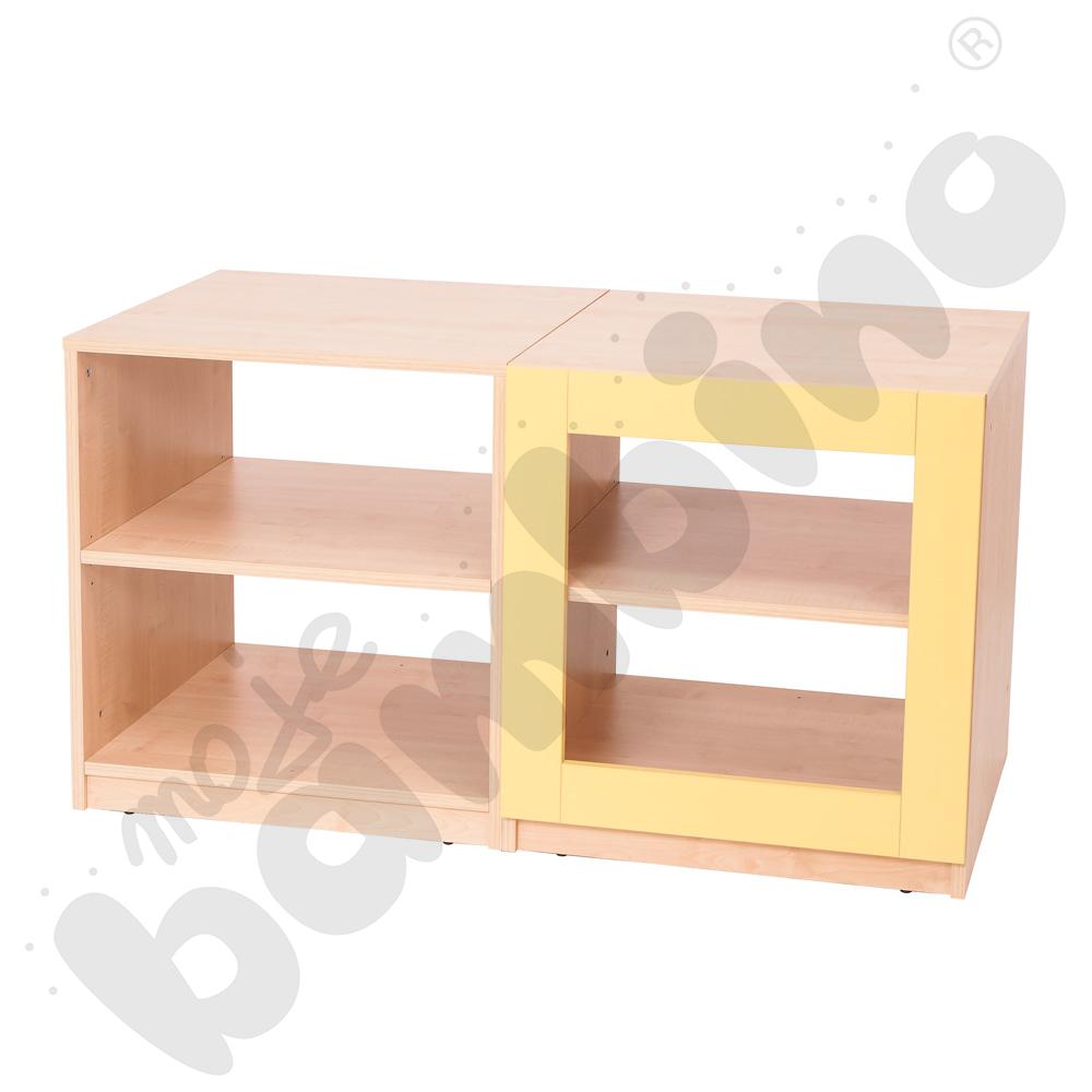 Domkowo - regał podwójny żółty