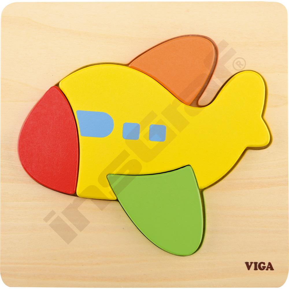 Drevené puzzle – lietadlo