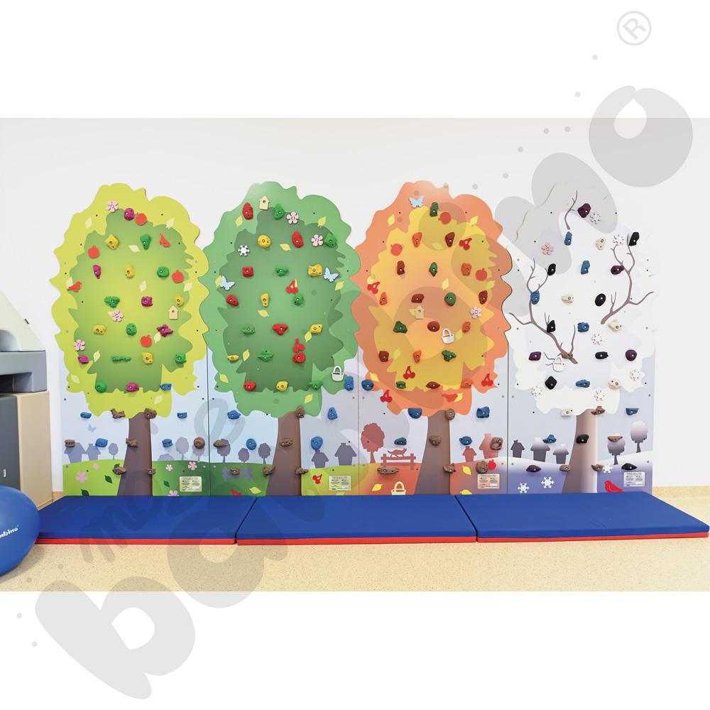 Materac czerwono-granatowy dł.140