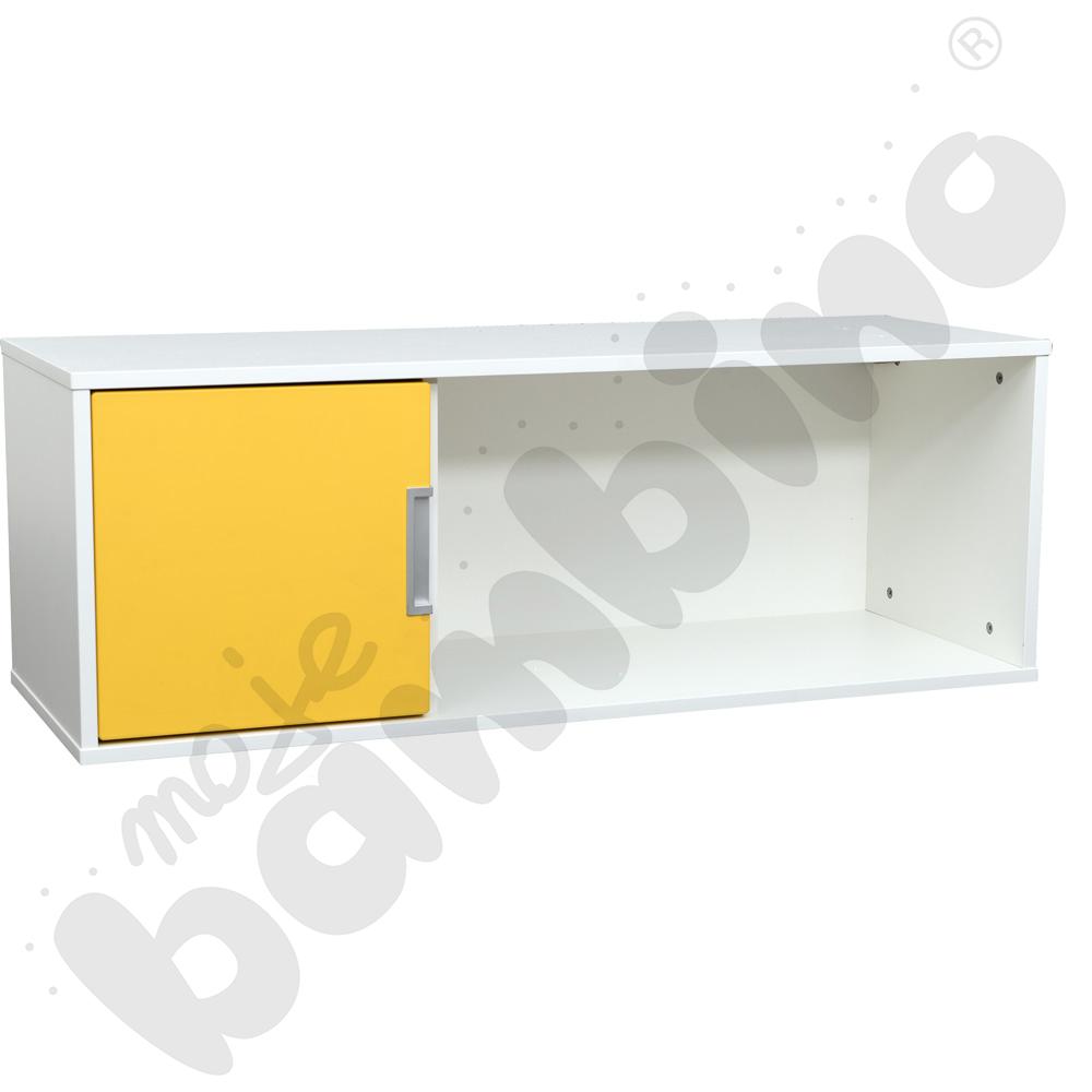 Quadro – szeroka szafka wisząca – lewa, biała