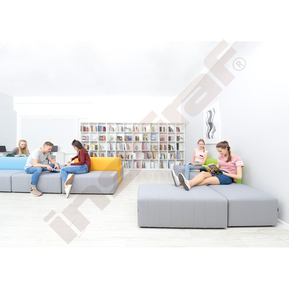 Sedačka Modern Plus sivo-modrá
