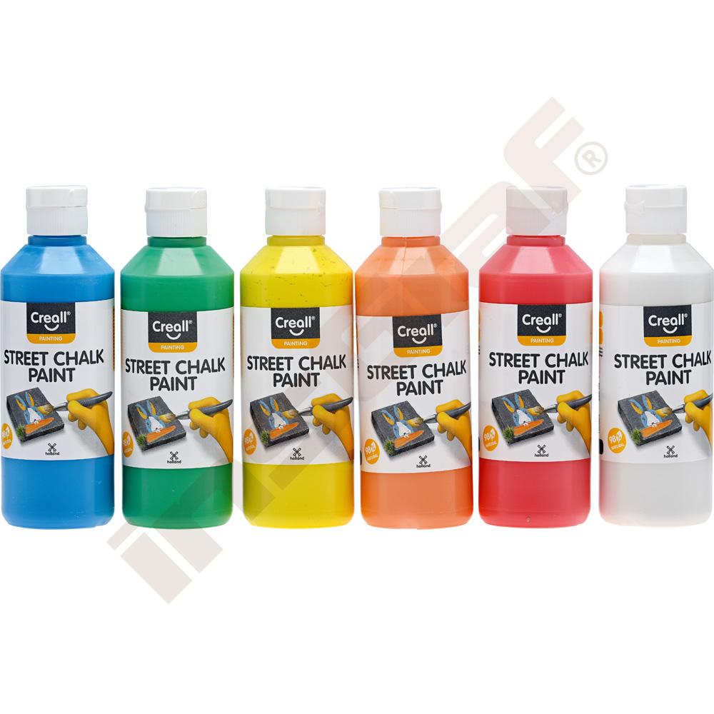 
Kreidefarben, 250 ml, 6er-Set
