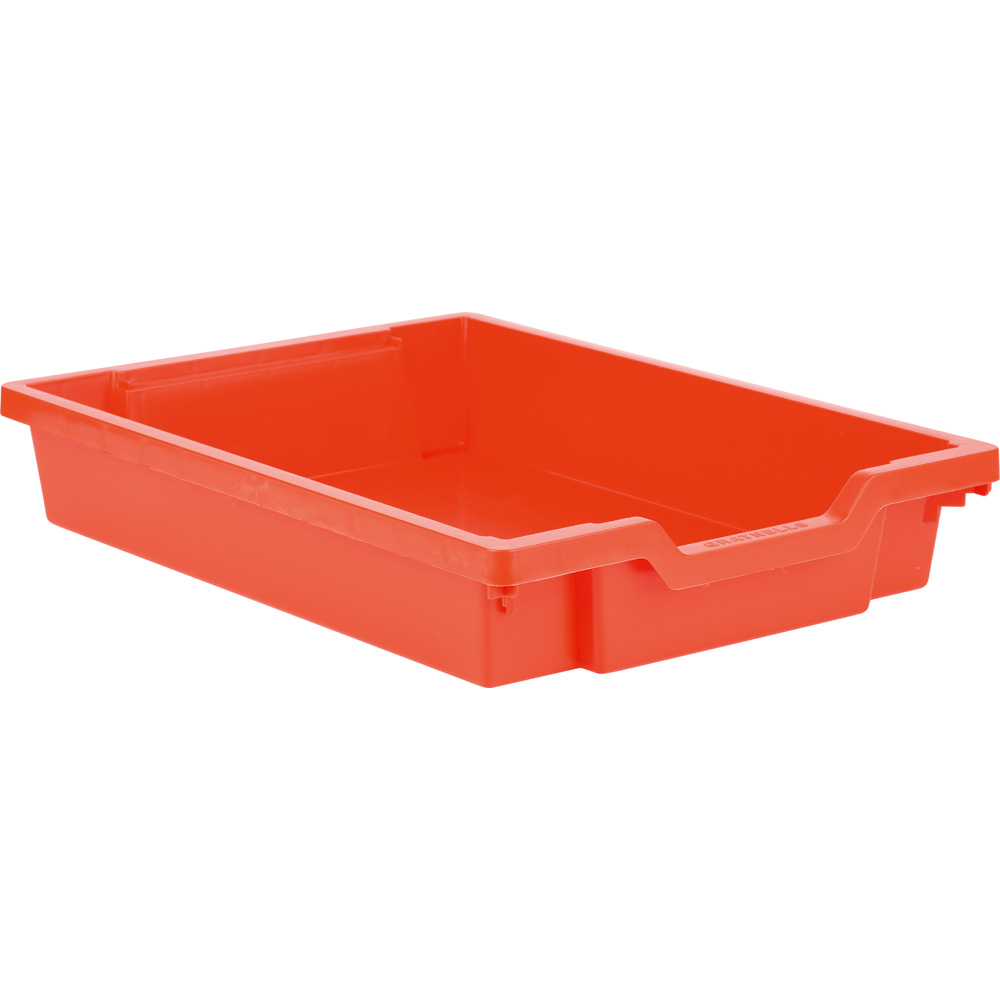 Úložný box 1 - plytký, červený