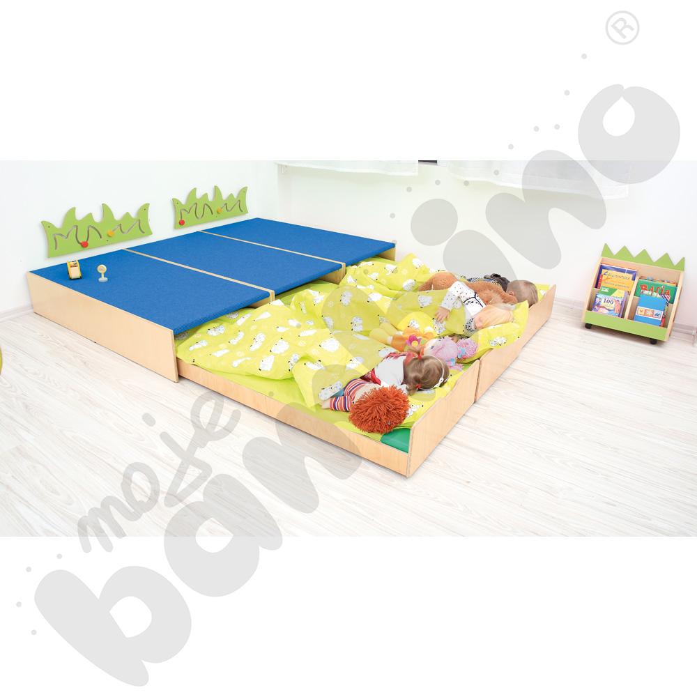 Podest z łóżeczkiem, wys. 30 cm - ciemnoniebieski