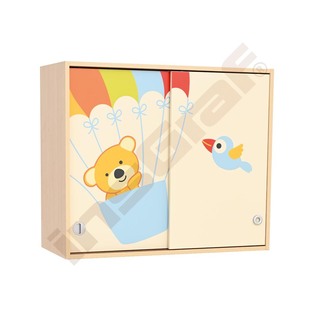 
Fantasiewelt Aufsatzschrank mit Bärchen im Heißluftballon 
