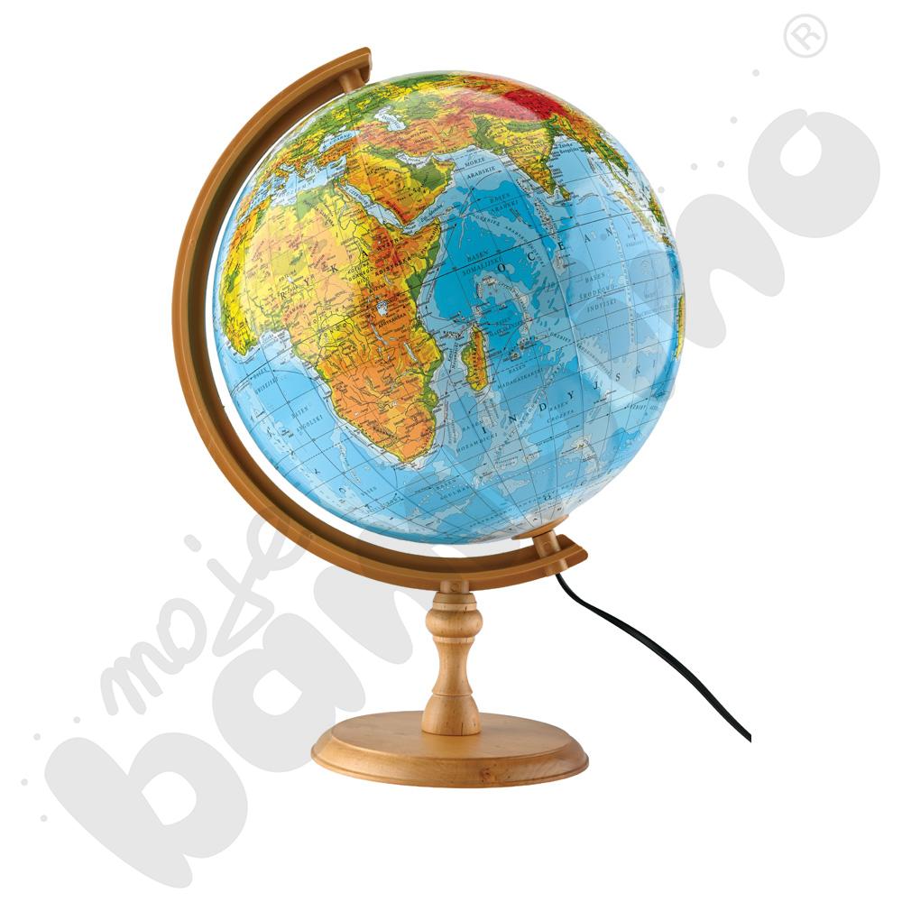 Globus fizyczny podświetlany