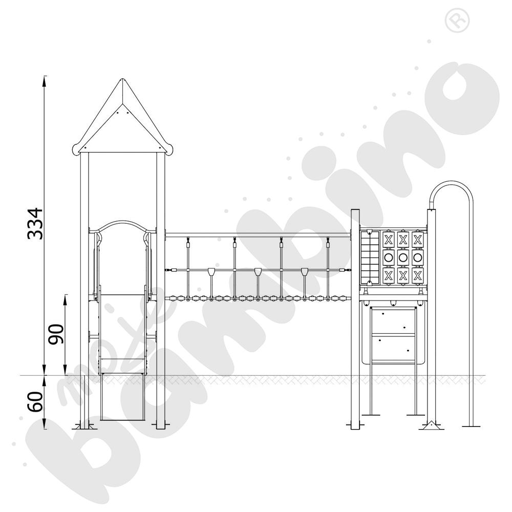 Quadro - zestaw 1263, metalowe słupy