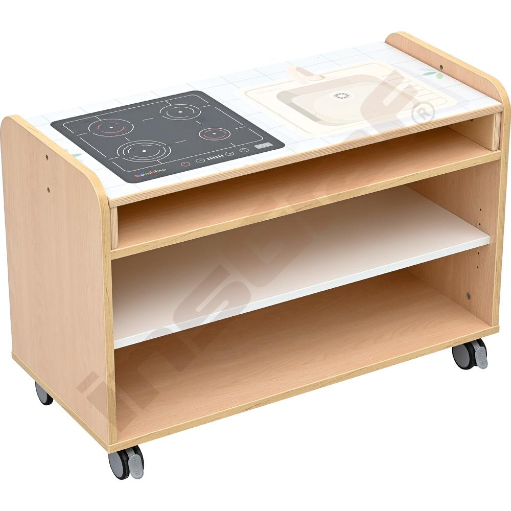 Mobilní koutek Quadro 254 - korpusy světlý javor