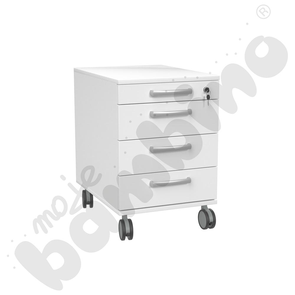 Kontenerek Grande z piórnikiem - biały