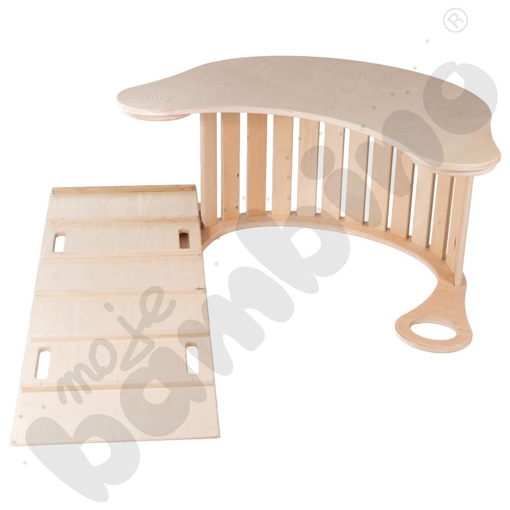 Drewniana drabinka Good Wood - naturalna - MED