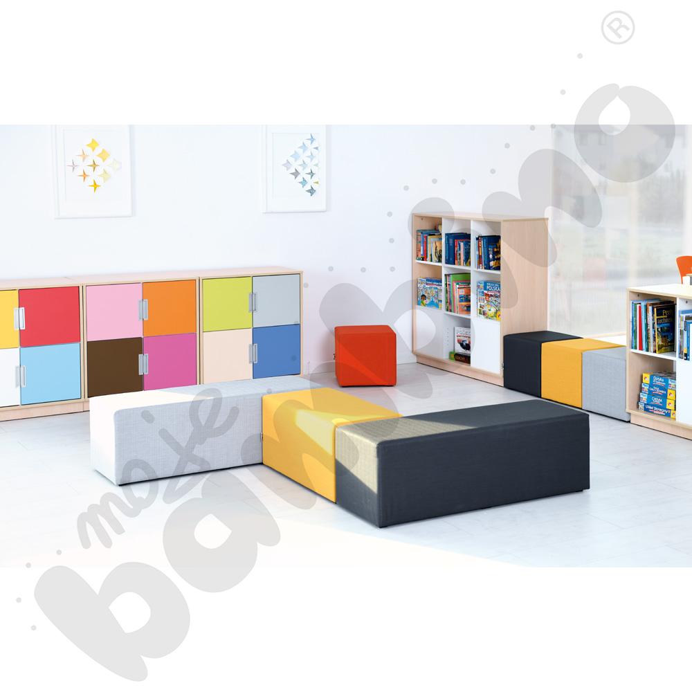 Pufa 3-osobowa Inflamea ciemnoszara